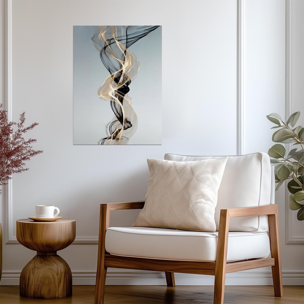 Elegant Flowing Lines | Minimalist Abstract Art | Modern Contemporary Poster