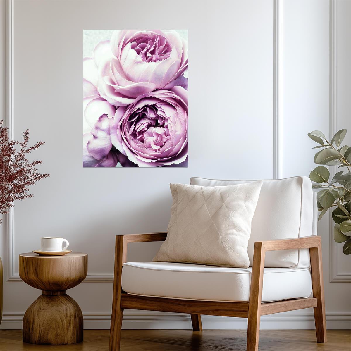 Pastel Peonies | Soft Floral Photography | Romantic Pink Flower Poster