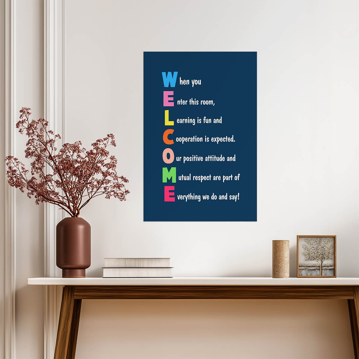 Welcome Classroom Rules | Teacher Motivational Poster