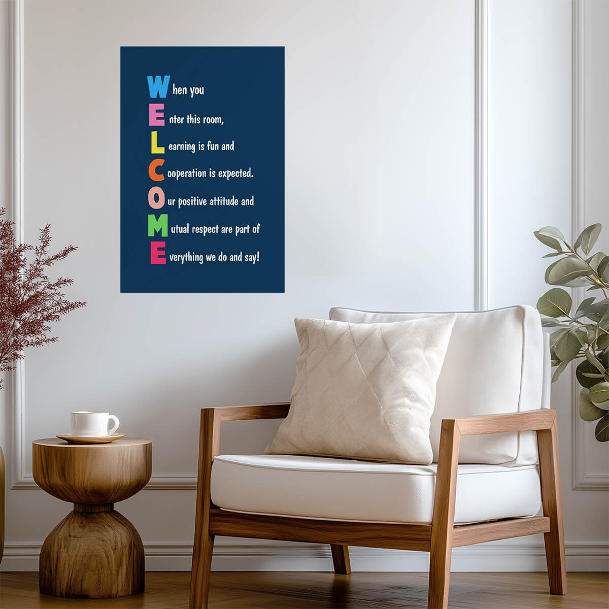 Welcome Classroom Rules | Teacher Motivational Poster