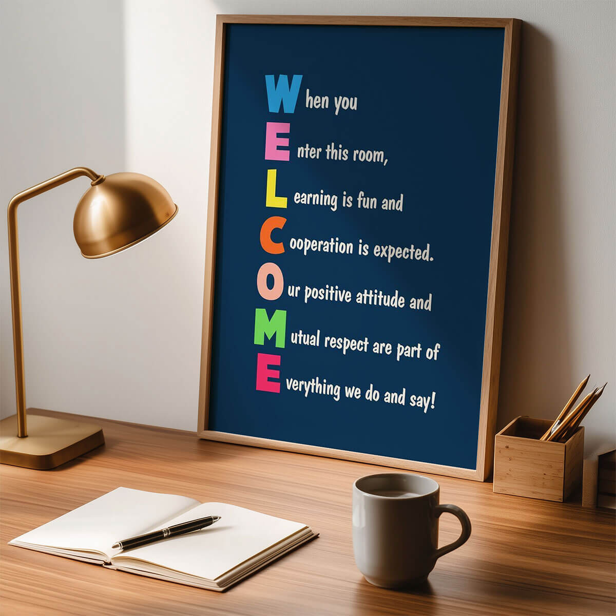 Welcome Classroom Rules | Teacher Motivational Poster