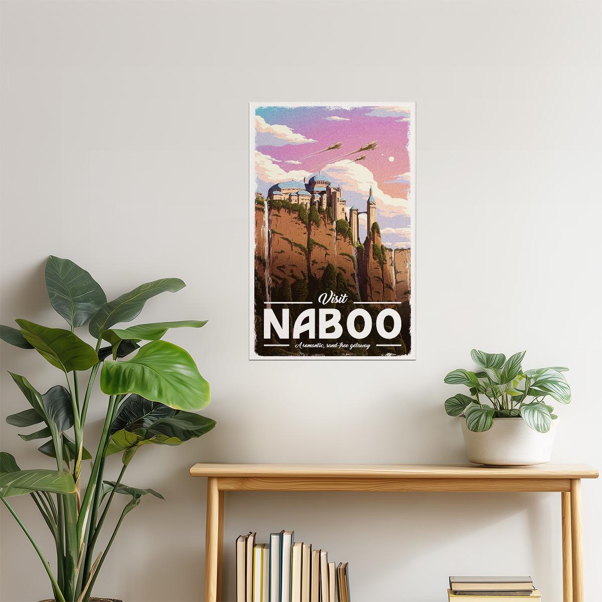 The Naboo Travel Poster | Retro Star Wars Inspired Art | Sci-Fi Wall Decor