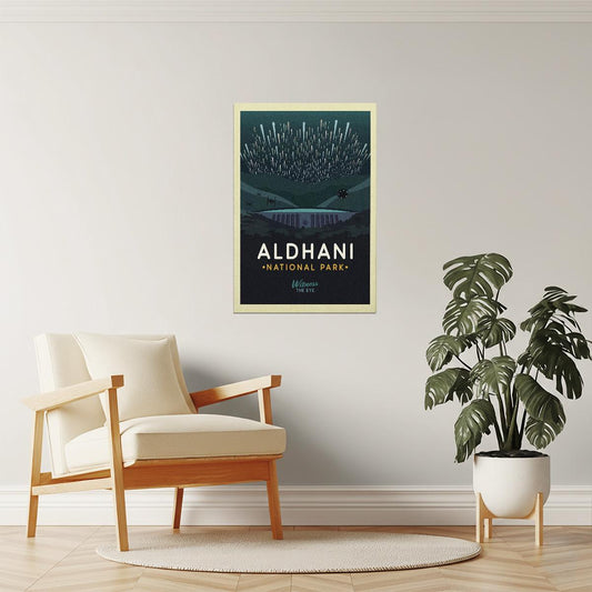 Aldhani National Park Travel Poster | Retro Star Wars Art | Sci-Fi Wall Decor