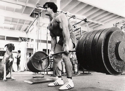 Franco Columbu Bodybuilding Pose | Fitness Legend Poster | Vintage Gym Motivation Art