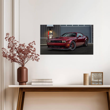 Dodge Challenger SRT Hellcat Widebody | Car Poster | American Muscle Wall Art