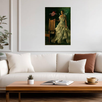 The Hunger Games: Catching Fire | Jennifer Lawrence as Katniss in Mockingjay Dress | Movie Poster - Movies & TV Poster