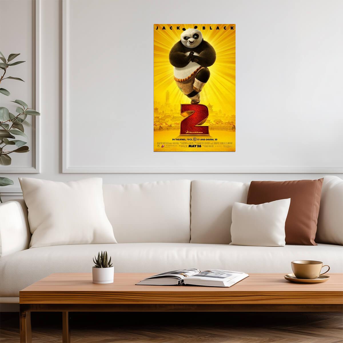 Kung Fu Panda 2 | Jack Black as Po | Animated Comedy Movie Poster - Movies & TV Poster