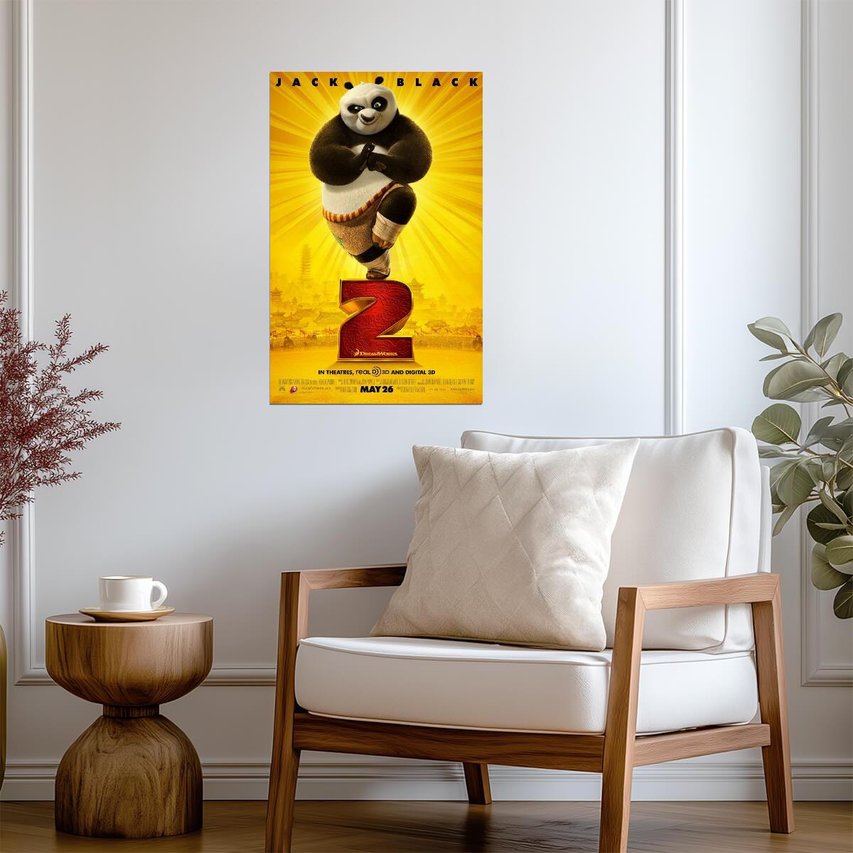 Kung Fu Panda 2 | Jack Black as Po | Animated Comedy Movie Poster - Movies & TV Poster