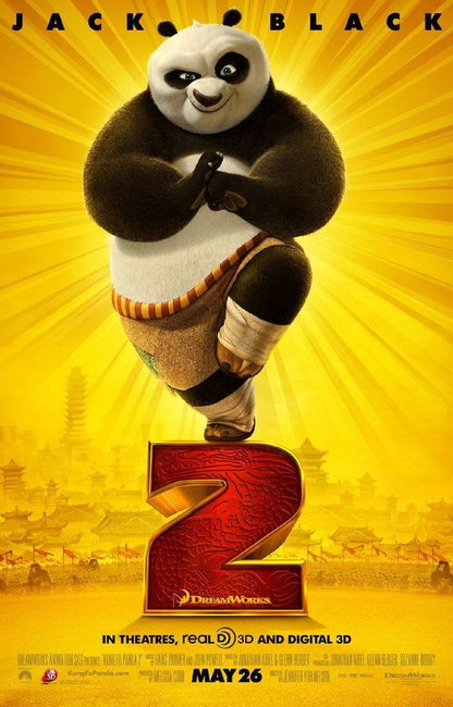 Kung Fu Panda 2 | Jack Black as Po | Animated Comedy Movie Poster - Movies & TV Poster