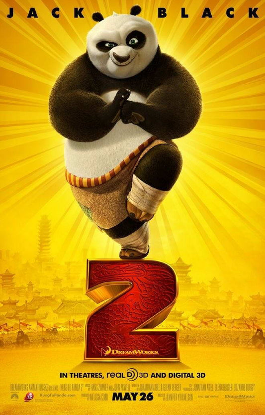Kung Fu Panda 2 | Jack Black as Po | Animated Comedy Movie Poster - Movies & TV Poster