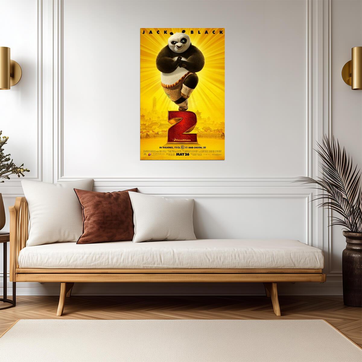 Kung Fu Panda 2 | Jack Black as Po | Animated Comedy Movie Poster - Movies & TV Poster