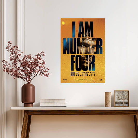 I Am Number Four 2011 | Alex Pettyfer | Sci-Fi Action Movie Poster - Movies & TV Poster