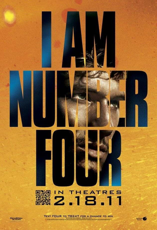 I Am Number Four 2011 | Alex Pettyfer | Sci-Fi Action Movie Poster - Movies & TV Poster
