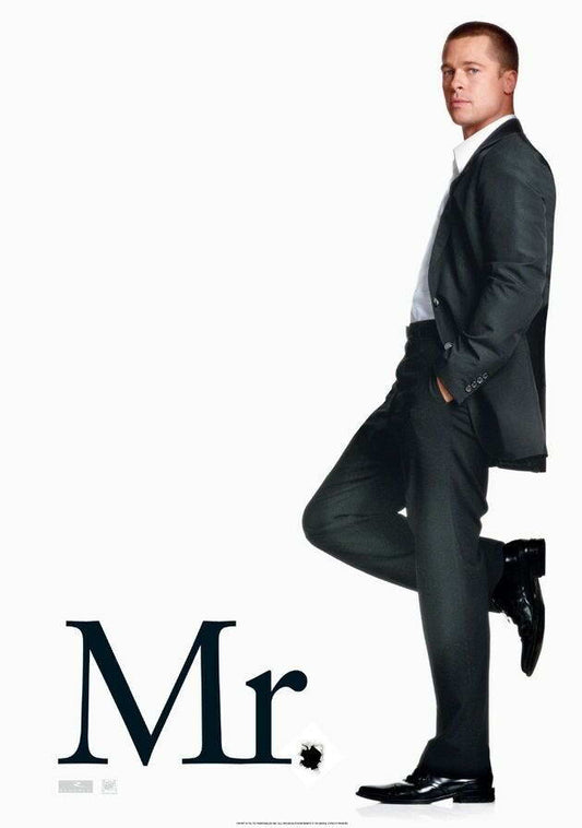 Mr. & Mrs. Smith | Brad Pitt & Angelina Jolie | Action Comedy Movie Poster - Movies & TV Poster