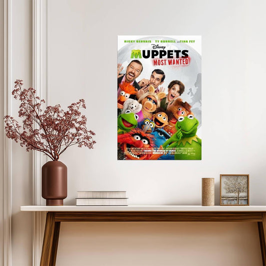 Muppets Most Wanted | Tina Fey & Ricky Gervais | Family Movie Poster - Movies & TV Poster