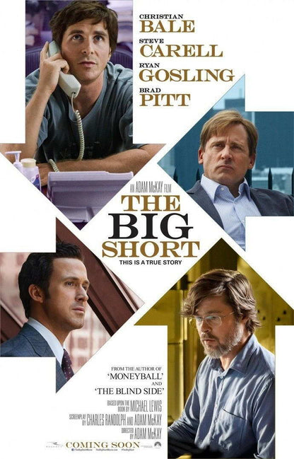 The Big Short | Steve Carell & Brad Pitt | Drama Movie Poster - Movies & TV Poster