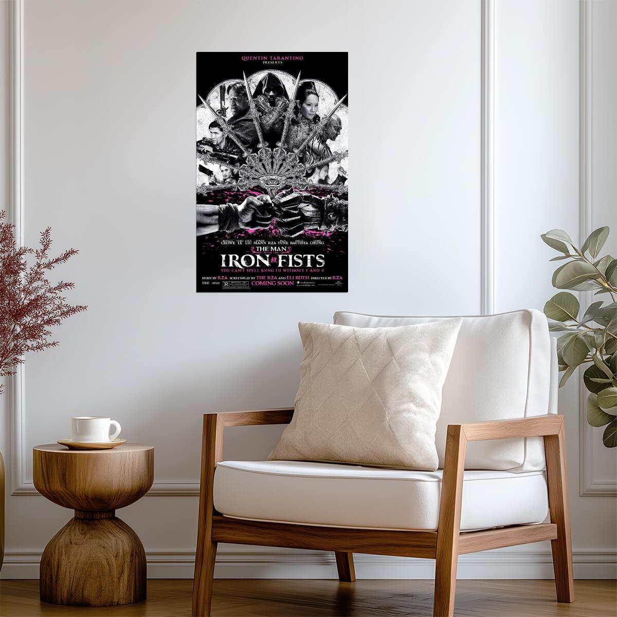 The Man with the Iron Fists | RZA Martial Arts Movie Poster - Movies & TV Poster