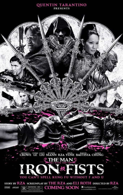 The Man with the Iron Fists | RZA Martial Arts Movie Poster - Movies & TV Poster
