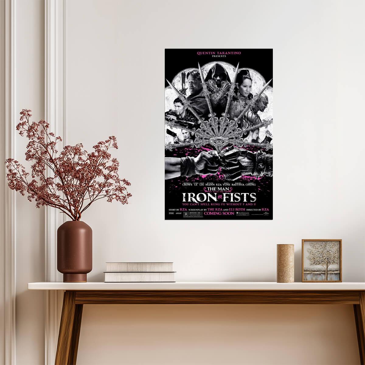 The Man with the Iron Fists | RZA Martial Arts Movie Poster - Movies & TV Poster