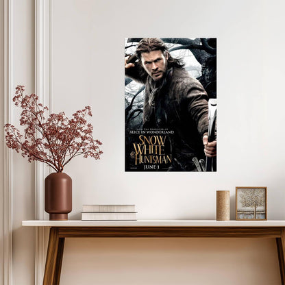 Snow White and the Huntsman | Chris Hemsworth as The Huntsman | Fantasy Movie Poster - Movies & TV Poster