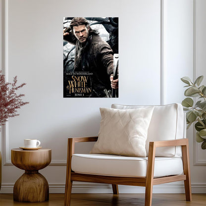 Snow White and the Huntsman | Chris Hemsworth as The Huntsman | Fantasy Movie Poster - Movies & TV Poster