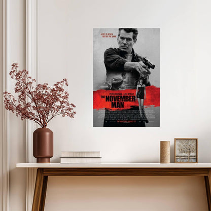The November Man 2014 | Pierce Brosnan as Peter Devereaux | Action Thriller Poster - Movies & TV Poster