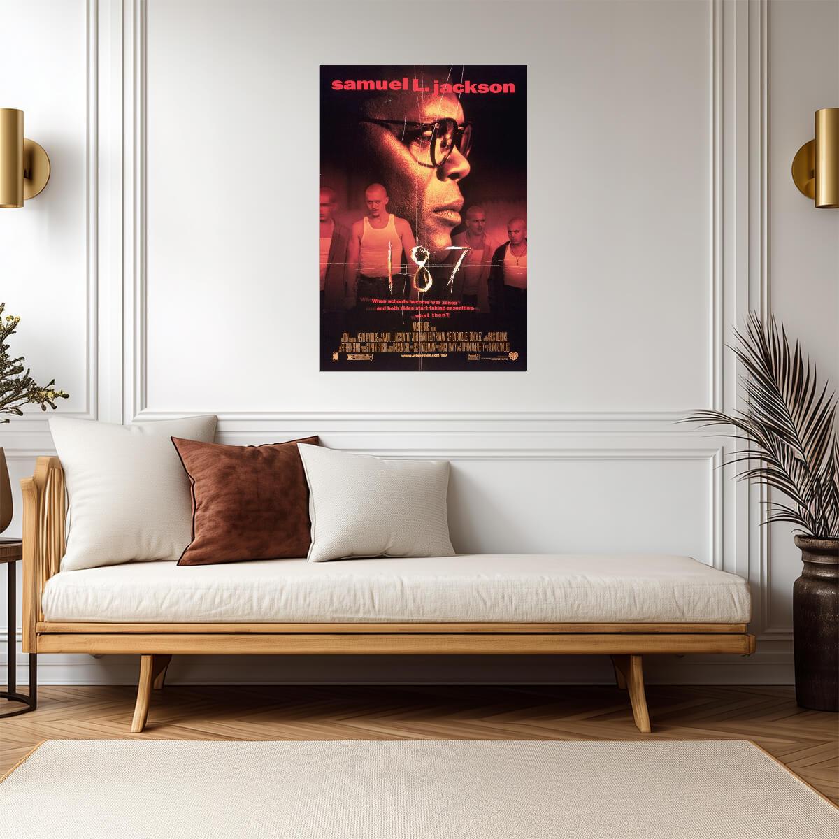 187 (One Eight Seven) 1997 | Samuel L. Jackson | Crime Thriller Movie Poster - Movies & TV Poster
