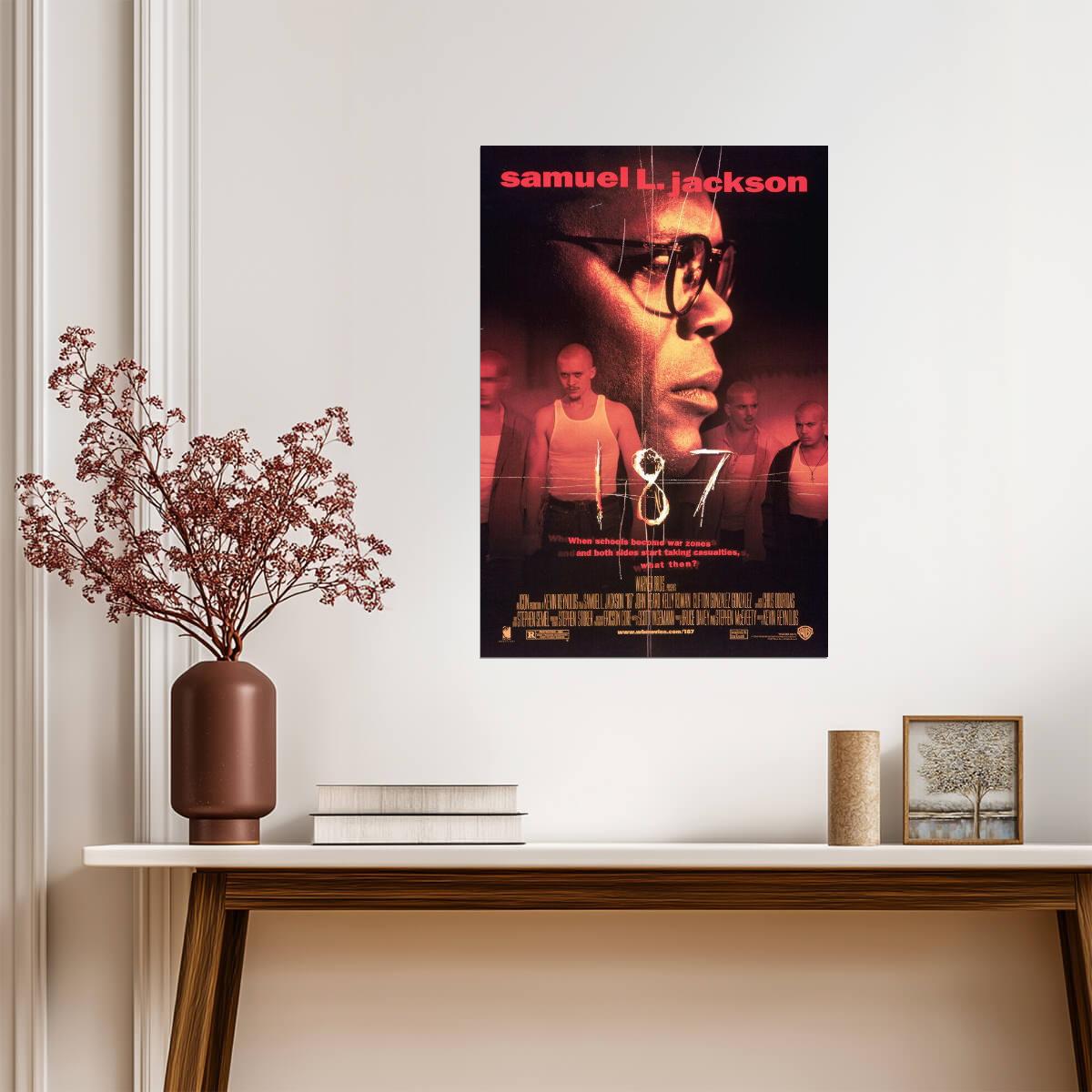 187 (One Eight Seven) 1997 | Samuel L. Jackson | Crime Thriller Movie Poster - Movies & TV Poster