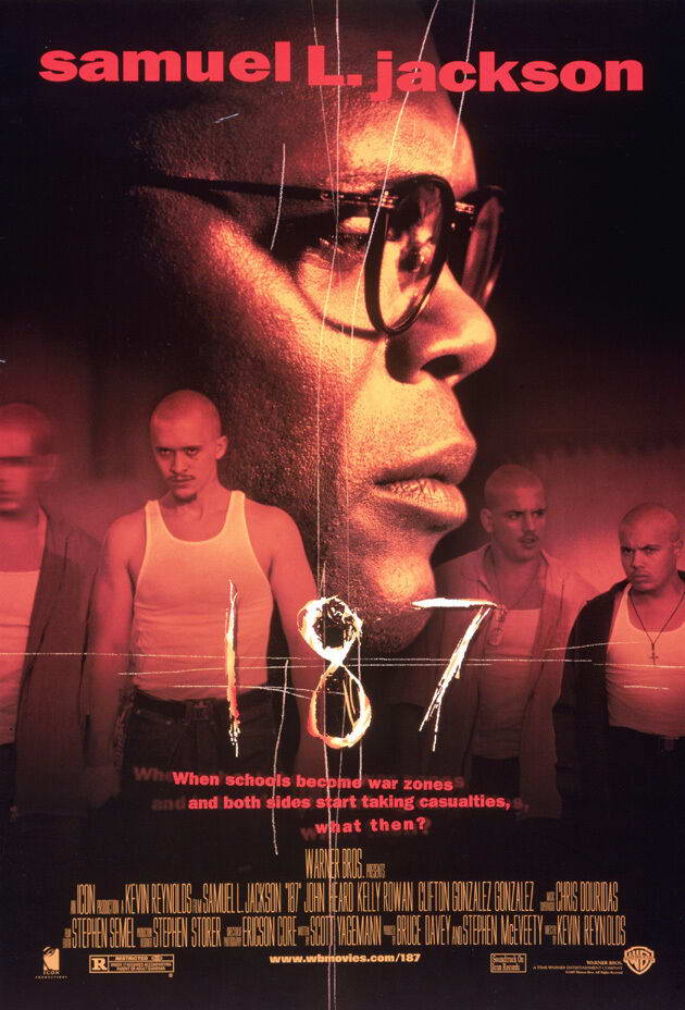 187 (One Eight Seven) 1997 | Samuel L. Jackson | Crime Thriller Movie Poster - Movies & TV Poster