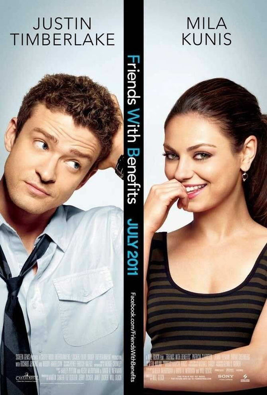 Friends with Benefits | Justin Timberlake & Mila Kunis | Romantic Comedy Poster - Movies & TV Poster