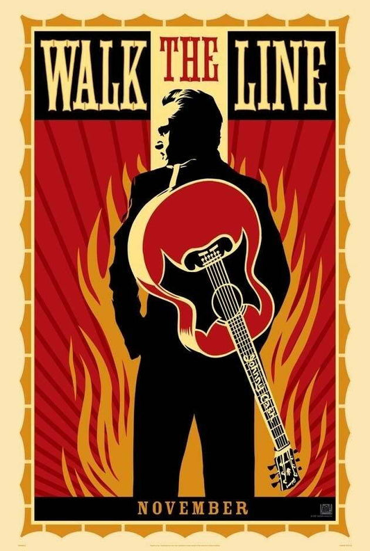 Walk the Line | Joaquin Phoenix as Johnny Cash | Music Biopic Poster - Movies & TV Poster