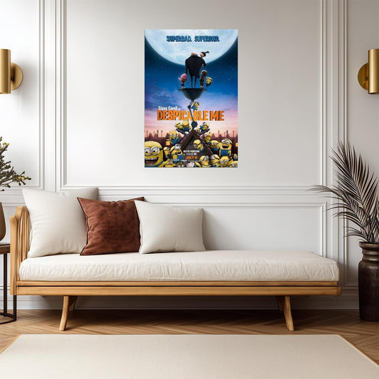 Despicable Me | Steve Carell as Gru | Animated Family Movie Poster - Movies & TV Poster