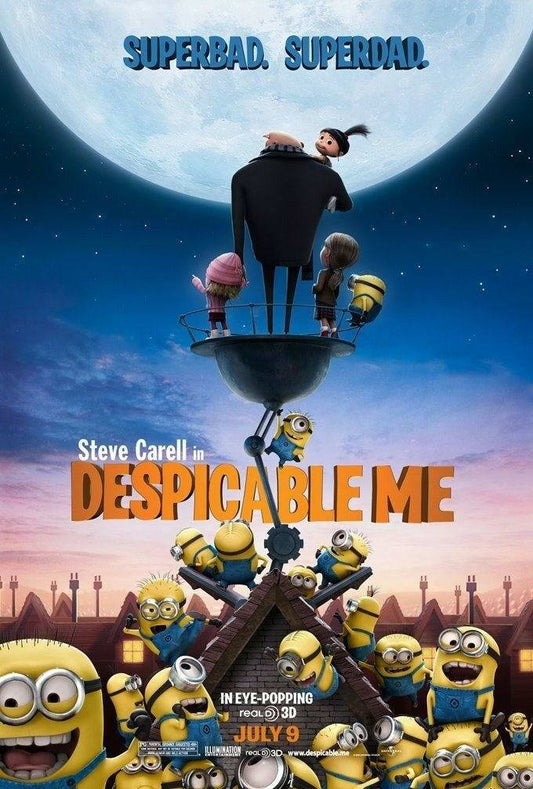 Despicable Me | Steve Carell as Gru | Animated Family Movie Poster - Movies & TV Poster