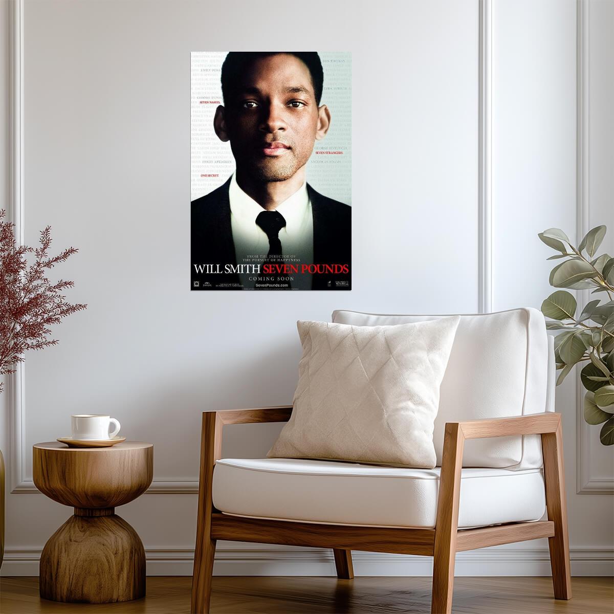 Seven Pounds 2008 | Will Smith Portrait Poster | Drama Movie Art - Movies & TV Poster