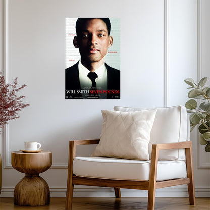 Seven Pounds 2008 | Will Smith Portrait Poster | Drama Movie Art - Movies & TV Poster