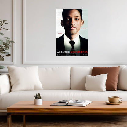 Seven Pounds 2008 | Will Smith Portrait Poster | Drama Movie Art - Movies & TV Poster