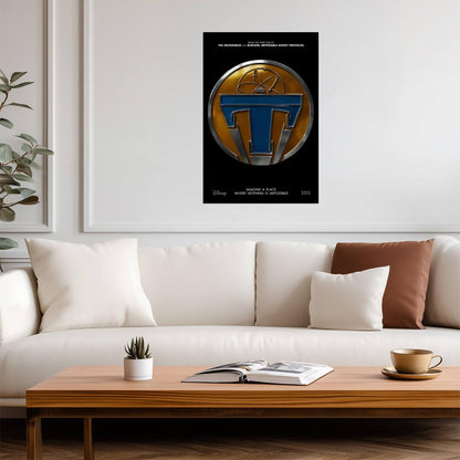Tomorrowland 2015 | T Logo Teaser Poster | Sci-Fi Adventure Movie Wall Art - Movies & TV Poster