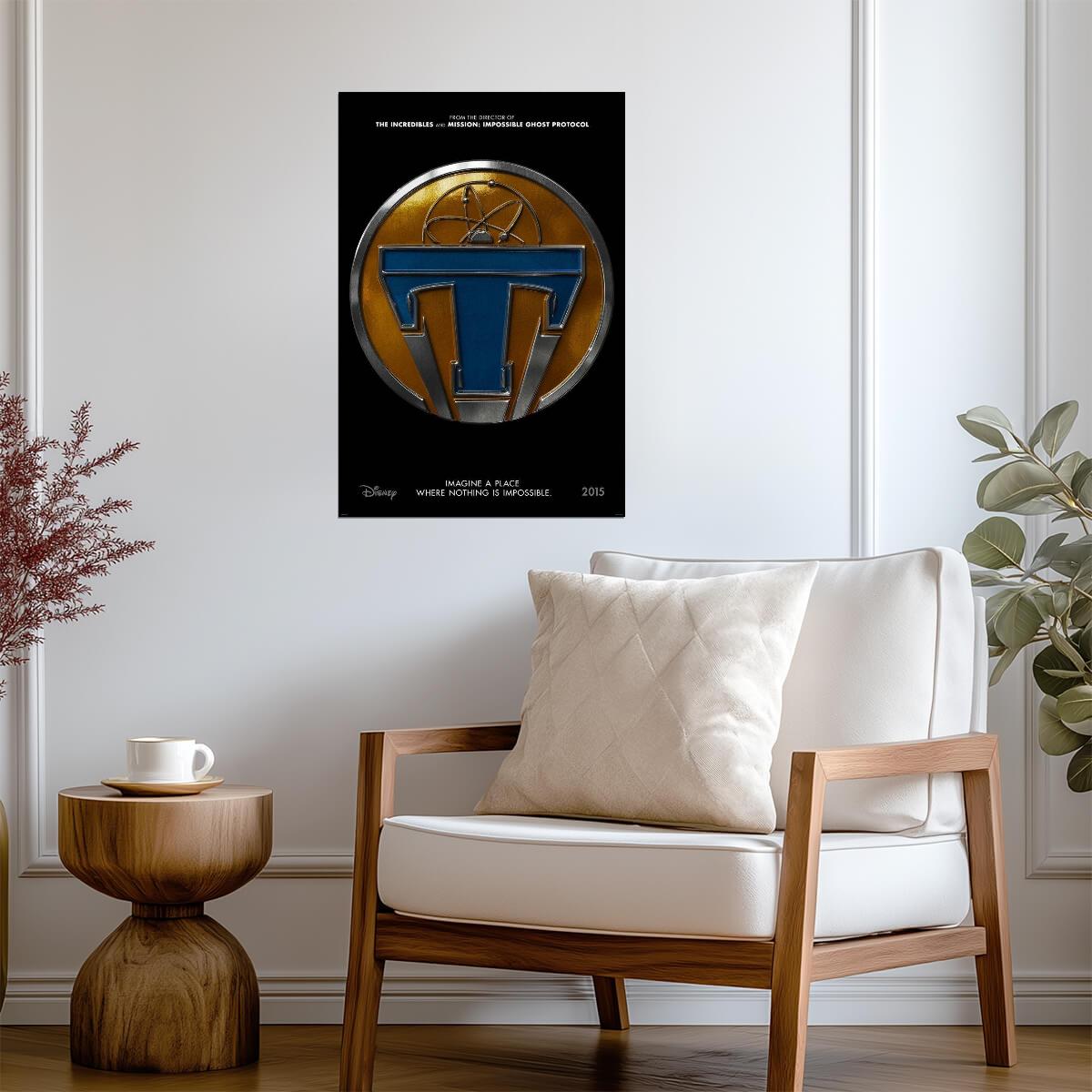 Tomorrowland 2015 | T Logo Teaser Poster | Sci-Fi Adventure Movie Wall Art - Movies & TV Poster