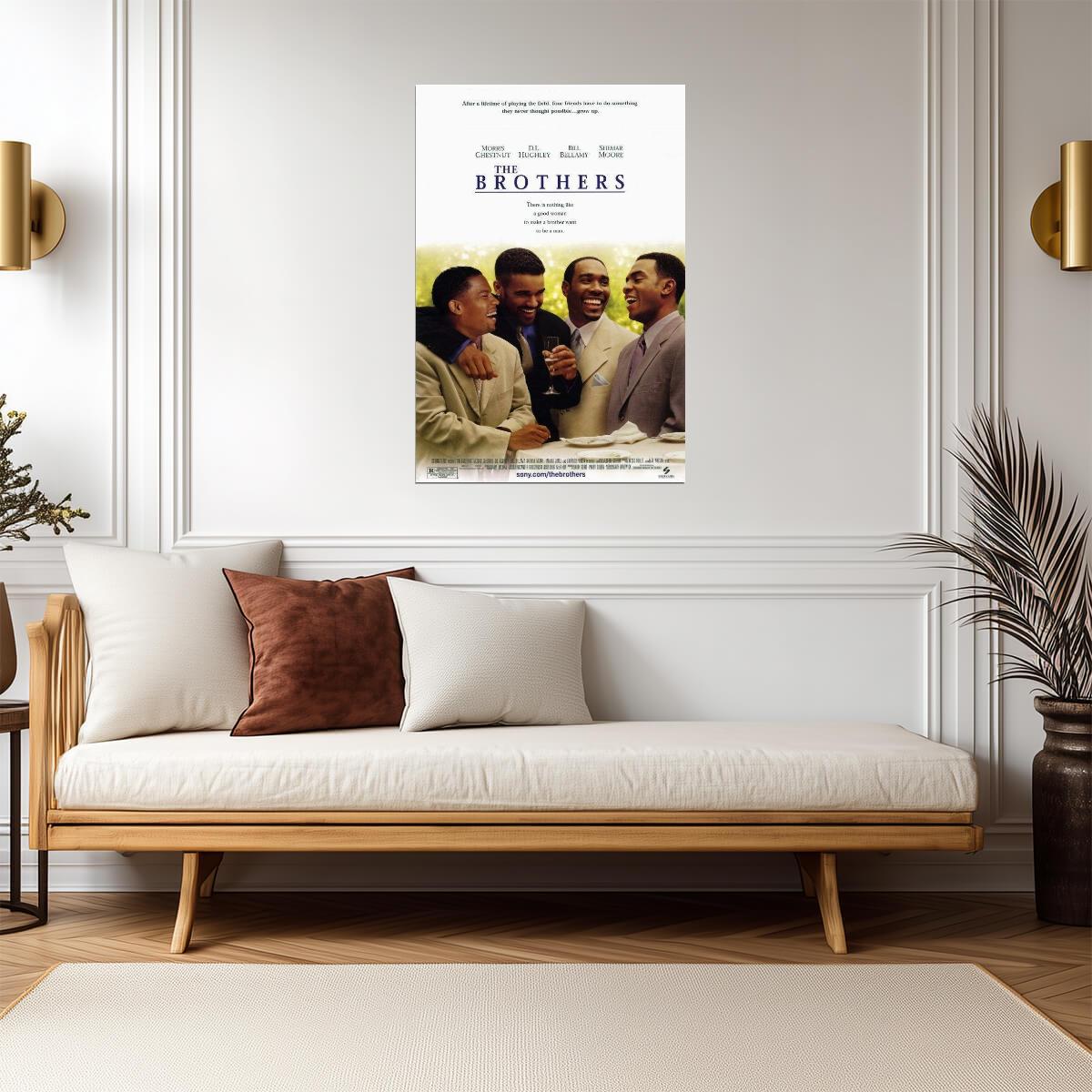 The Brothers 2001 | Morris Chestnut & Shemar Moore | Romantic Comedy Poster - Movies & TV Poster