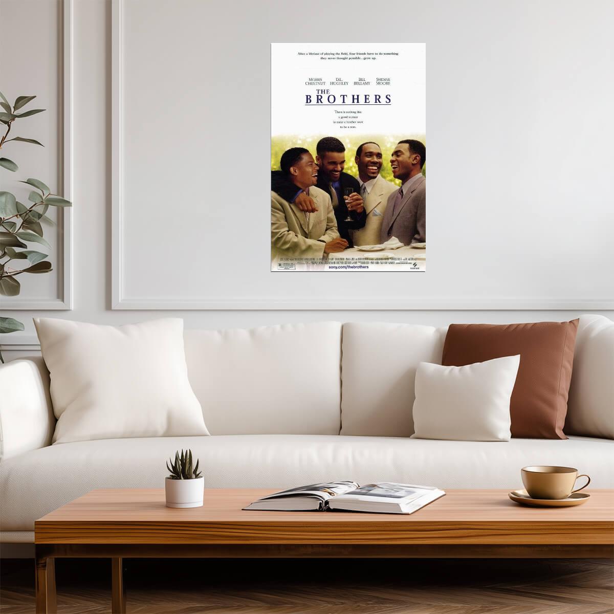 The Brothers 2001 | Morris Chestnut & Shemar Moore | Romantic Comedy Poster - Movies & TV Poster