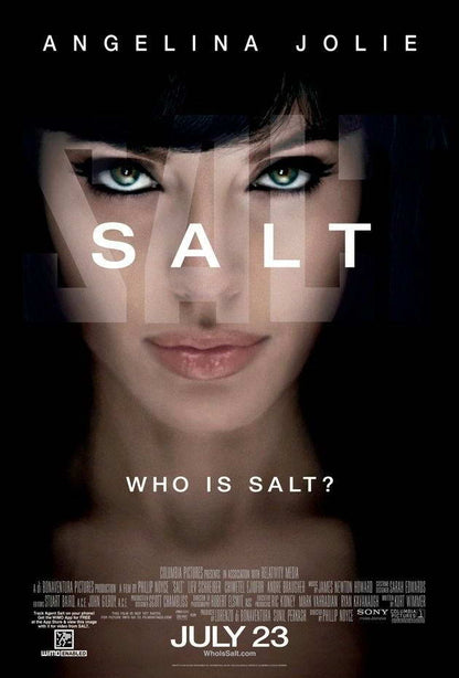 Salt Angelina Jolie as Evelyn Salt | Spy Thriller Movie Poster | Action Film Wall Art - Movies & TV Poster