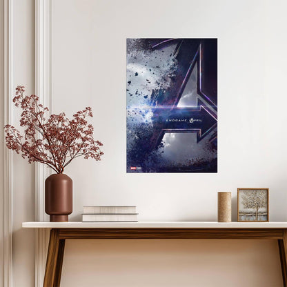 Avengers Endgame Disintegrating Logo | Superhero Movie Poster | The Decimation Wall Art - Movies & TV Poster