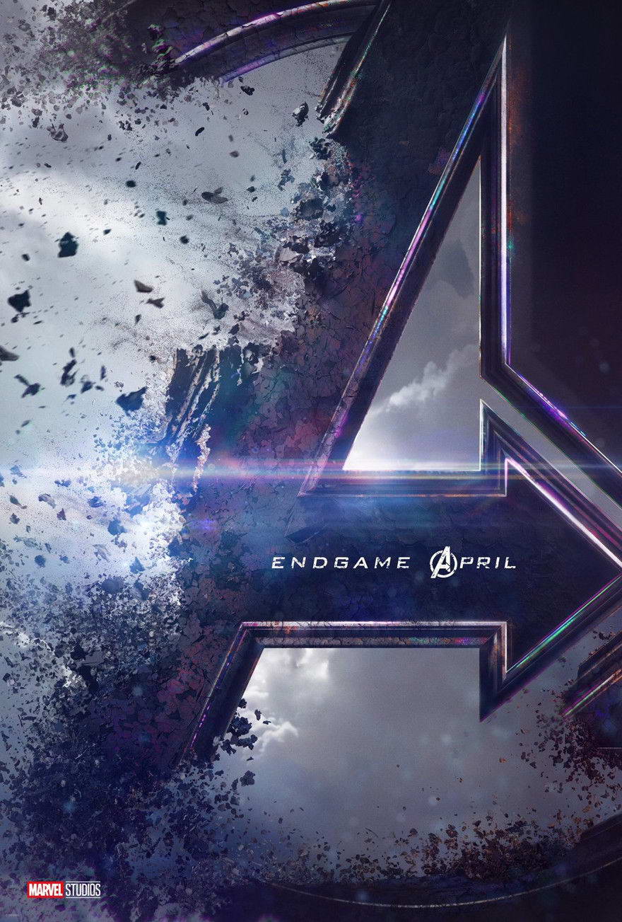 Avengers Endgame Disintegrating Logo | Superhero Movie Poster | The Decimation Wall Art - Movies & TV Poster