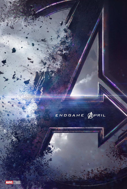Avengers Endgame Disintegrating Logo | Superhero Movie Poster | The Decimation Wall Art - Movies & TV Poster