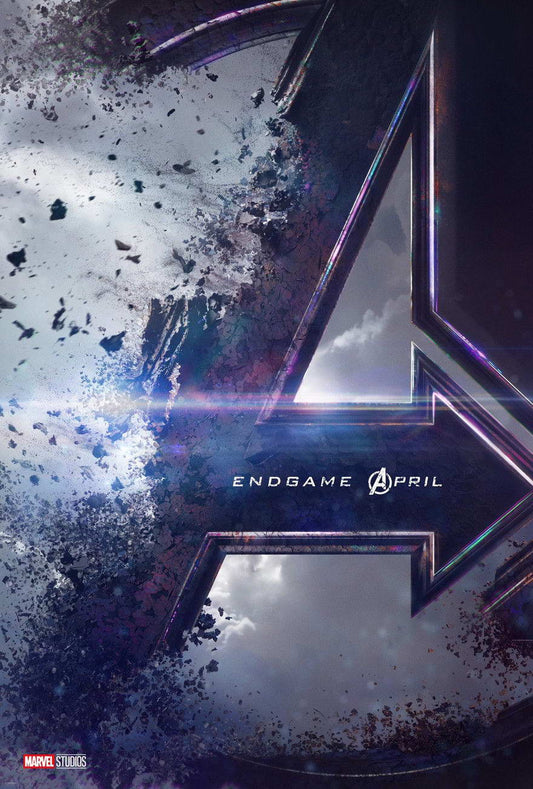 Avengers Endgame Disintegrating Logo | Superhero Movie Poster | The Decimation Wall Art - Movies & TV Poster
