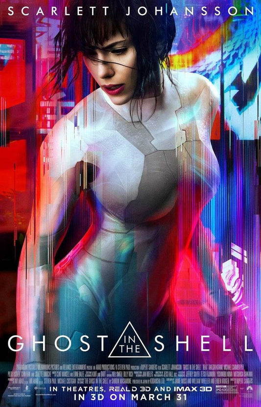 Ghost in the Shell Scarlett Johansson | Live Action Sci-Fi Poster | Cyberpunk Movie Art - Movies & TV Poster