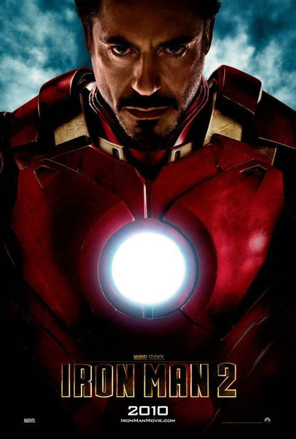 Iron Man 2 Robert Downey Jr as Tony Stark | Movie Poster | Superhero Tech Suit Art - Movies & TV Poster