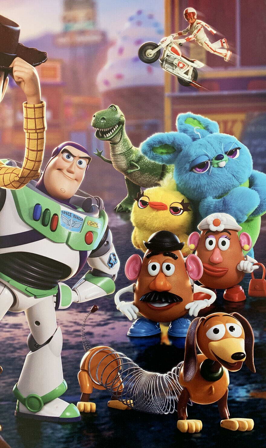 Toy Story 4 Cast of Characters | Buzz Lightyear & Friends Art Print | Animated Movie Poster - Movies & TV Poster