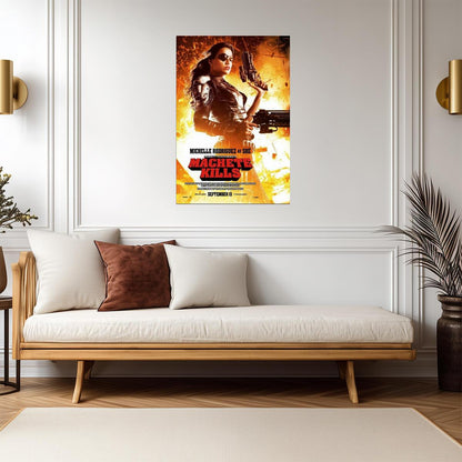 Machete Kills Michelle Rodriguez | Action Exploitation Film Poster | Robert Rodriguez Movie Art - Movies & TV Poster