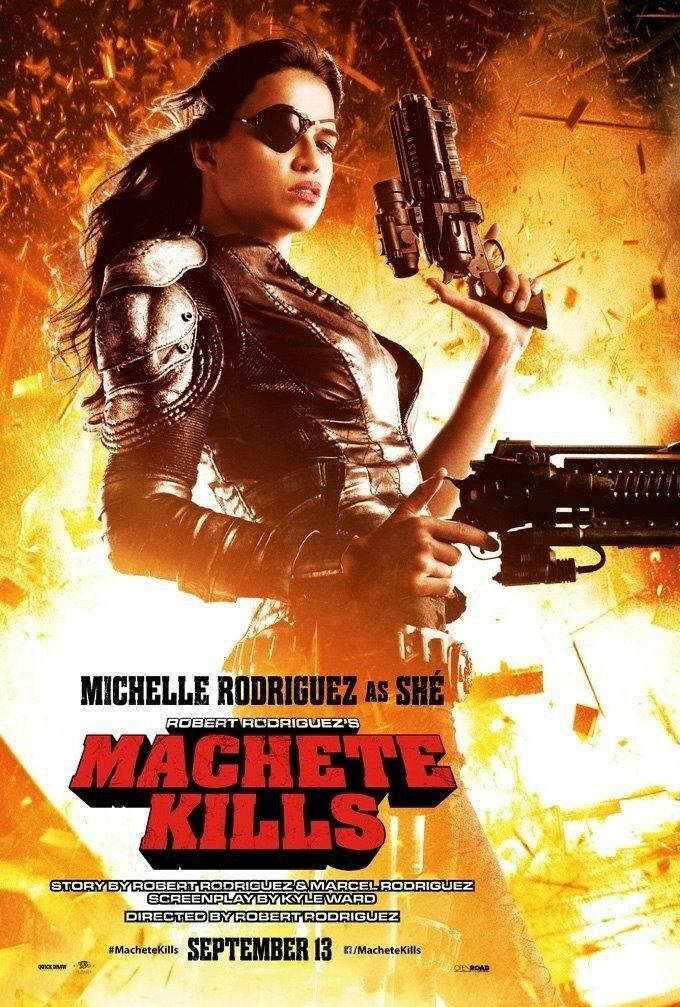 Machete Kills Michelle Rodriguez | Action Exploitation Film Poster | Robert Rodriguez Movie Art - Movies & TV Poster